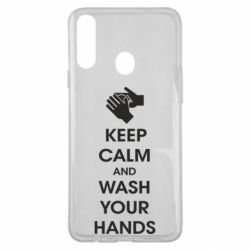 Чехол для Samsung A20s Keep calm and wash your hands - PrintSalon