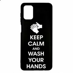 Чехол для Samsung M51 Keep calm and wash your hands - PrintSalon