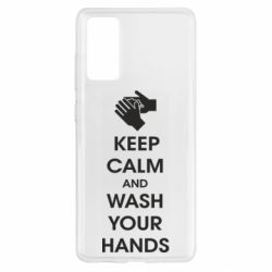 Чехол для Samsung S20 FE Keep calm and wash your hands - PrintSalon