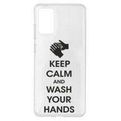 Чехол для Samsung S20+ Keep calm and wash your hands - PrintSalon