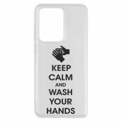 Чехол для Samsung S20 Ultra Keep calm and wash your hands - PrintSalon