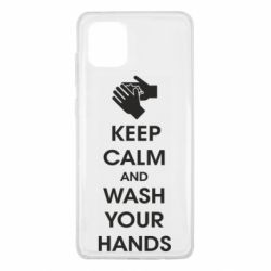 Чехол для Samsung Note 10 Lite Keep calm and wash your hands - PrintSalon
