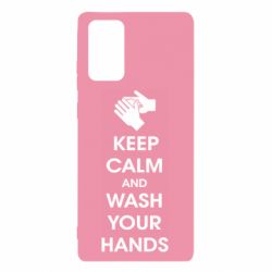 Чехол для Samsung Note 20 Keep calm and wash your hands - PrintSalon