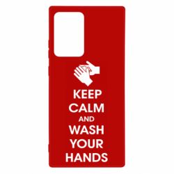 Чехол для Samsung Note 20 Ultra Keep calm and wash your hands - PrintSalon