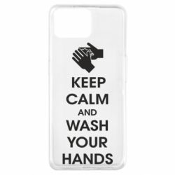 Чехол для Oppo A73 Keep calm and wash your hands - PrintSalon