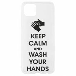 Чехол для Oppo A92s Keep calm and wash your hands - PrintSalon