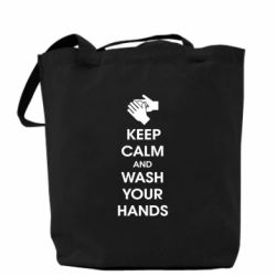 Эко-сумка Keep calm and wash your hands - PrintSalon