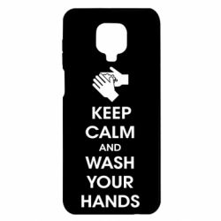 Чехол для Xiaomi Redmi Note 9S/9Pro/9Pro Max Keep calm and wash your hands - PrintSalon