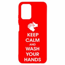 Чехол для Xiaomi Redmi Note 10 Keep calm and wash your hands - PrintSalon