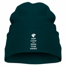 Детская шапка Keep calm and wash your hands - PrintSalon