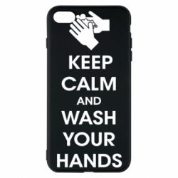 Чехол для iPhone 7 Plus Keep calm and wash your hands - PrintSalon