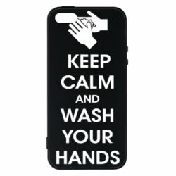 Чехол для iPhone5/5S/SE Keep calm and wash your hands - PrintSalon