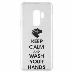 Чехол для Samsung S9+ Keep calm and wash your hands - PrintSalon