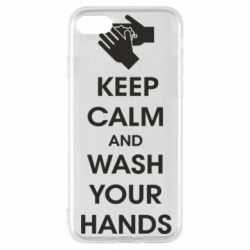 Чехол для iPhone 8 Keep calm and wash your hands - PrintSalon