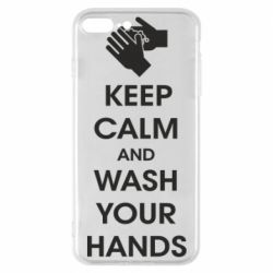 Чехол для iPhone 8 Plus Keep calm and wash your hands - PrintSalon