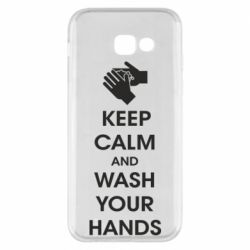 Чехол для Samsung A5 2017 Keep calm and wash your hands - PrintSalon