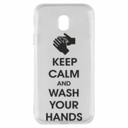 Чехол для Samsung J3 2017 Keep calm and wash your hands - PrintSalon