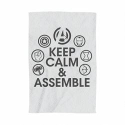 Полотенце с принтом Keep calm & assemble - PrintSalon