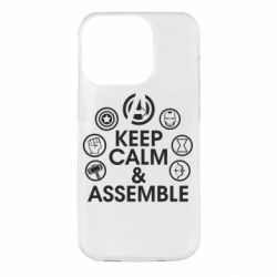 Чехол для iPhone 14 Pro Keep calm & assemble - PrintSalon