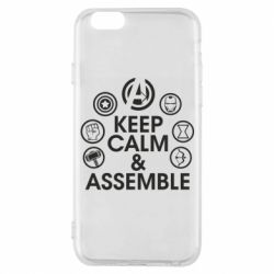 Чехол для iPhone 6/6S Keep calm & assemble - PrintSalon