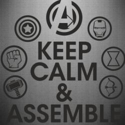 Наклейка Keep calm & assemble - PrintSalon