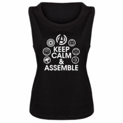 Женская майка Keep calm & assemble - PrintSalon