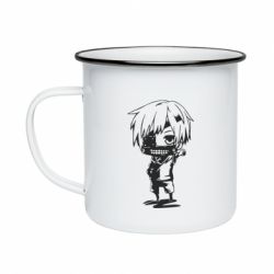 Кружка эмалированная Кэн Канэки - PrintSalon