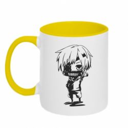 Чашка двухцветная 320ml Кэн Канэки - PrintSalon