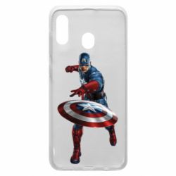 Чехол для Samsung A20 Кэп - PrintSalon