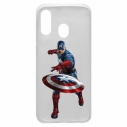 Чехол для Samsung A40 Кэп - PrintSalon