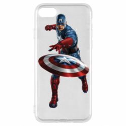 Чехол для iPhone SE 2020 Кэп - PrintSalon