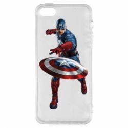 Чехол для iPhone5/5S/SE Кэп - PrintSalon