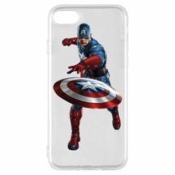 Чехол для iPhone 7 Кэп - PrintSalon