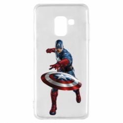 Чехол для Samsung A8 2018 Кэп - PrintSalon