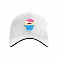 Кепка Funny cupcake with smile - PrintSalon