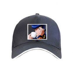 Кепка Higashikata Josuke drinking tea - PrintSalon