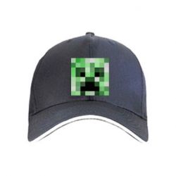 Кепка Minecraft minimalist Creeper - PrintSalon