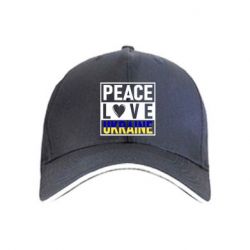 Кепка PEACE LOVE UKRAINE - PrintSalon