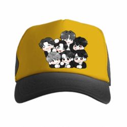 Кепка-тракер BTS Cute Art - PrintSalon