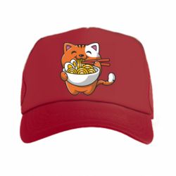 Кепка-тракер Cat and Ramen - PrintSalon