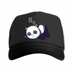 Кепка-тракер Cute panda sleeping - PrintSalon