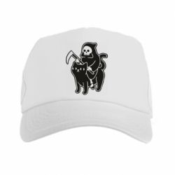 Кепка-тракер Death and cat - PrintSalon