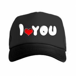 Кепка-тракер День Валентина I love you - PrintSalon