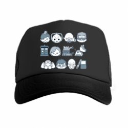 Кепка-тракер Doctor who icons - PrintSalon