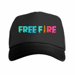 Кепка-тракер Free fire gradient logo - PrintSalon