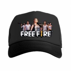 Кепка-тракер Free Fire Team - PrintSalon