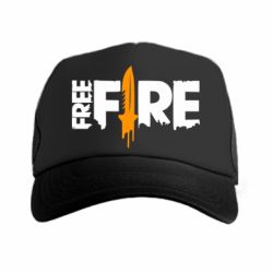 Кепка-тракер Free Fire vertical logo - PrintSalon