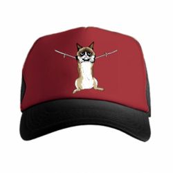 Кепка-тракер Grumpy Cat On The Rope