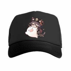 Кепка-тракер Hu Tao cat - PrintSalon