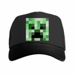 Кепка-тракер Minecraft minimalist Creeper - PrintSalon